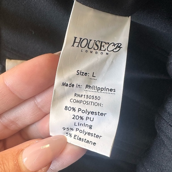 House of CB Black Patent Boned Corset - Picture 4 of 13